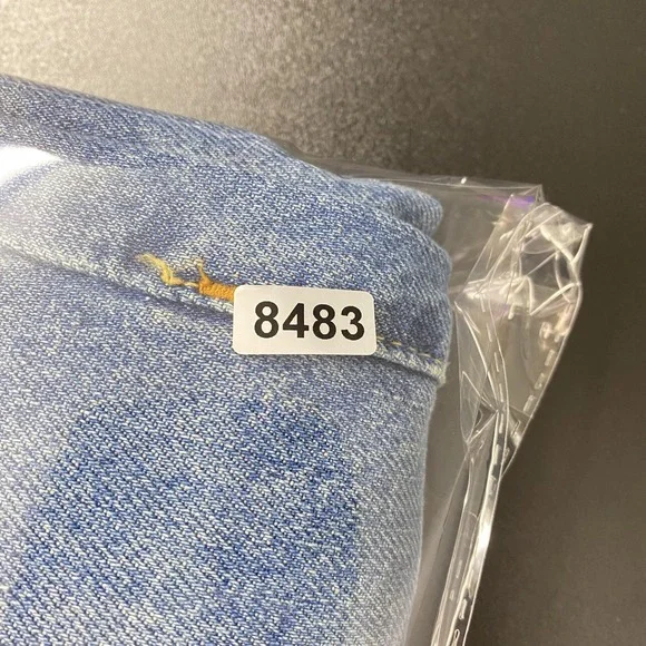 We The Free Shorts Womens 27 Blue Denim Bermuda Button Fly Relaxed 100% Cotton - Picture 13 of 14